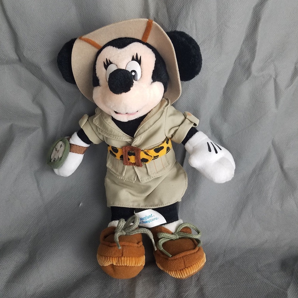 Disney Minnie Mouse Safari Adventure Plush Stuffed‎ Animal Toy